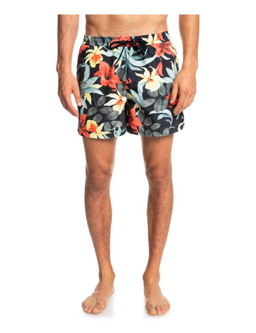 Quiksilver - Calções de Banho Homem Everyday Garden Path Volley 15 Preto