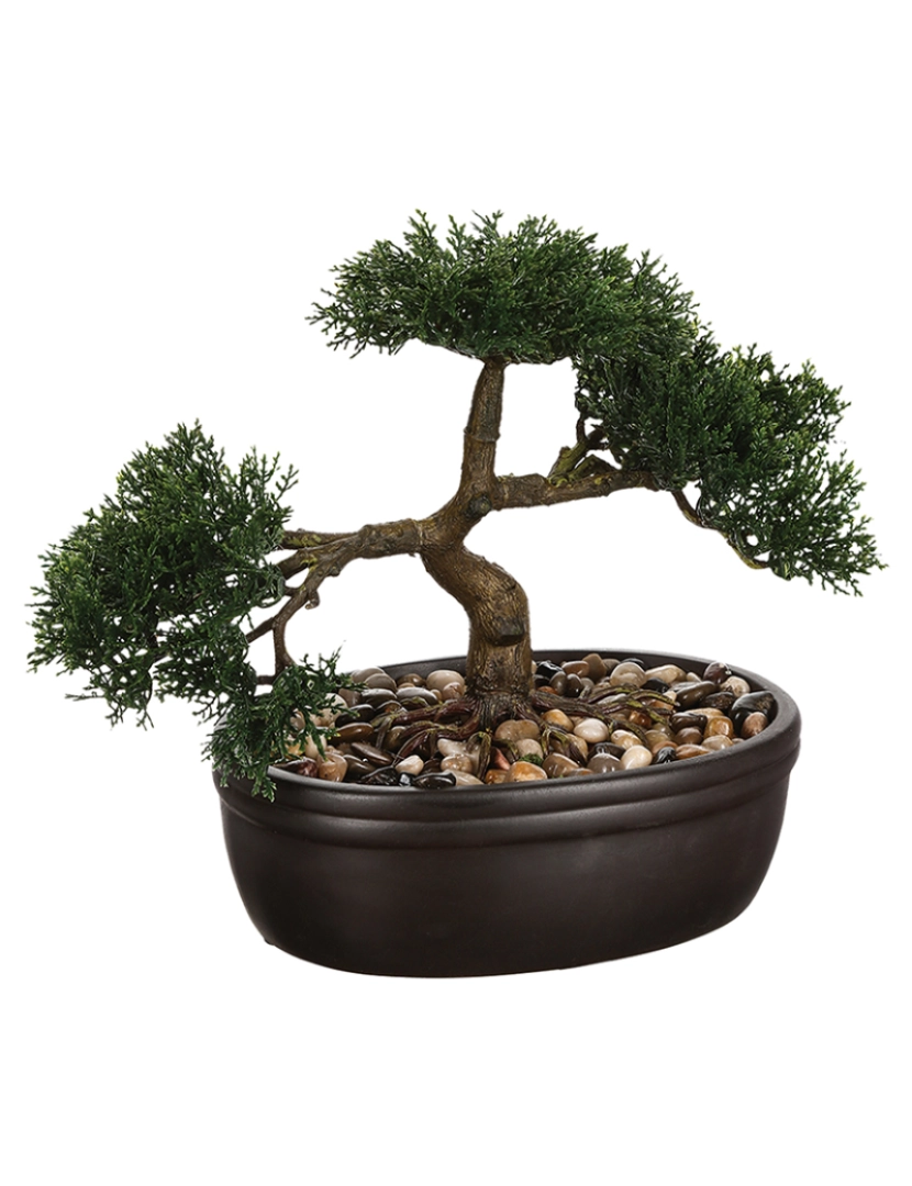 Atmosphera - Bonsai artificial em vaso de cerâmica Instinto natural Verde