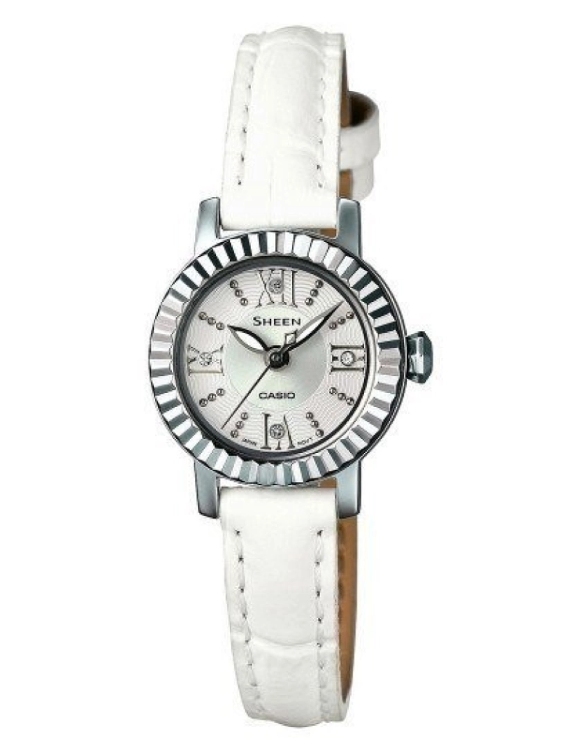 Casio - Relógio Senhora Branco & Prateado SHE4036L7AUDR