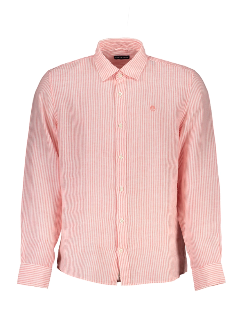 North Sails - Camisa M. Comprida Homem Riscas Rosa