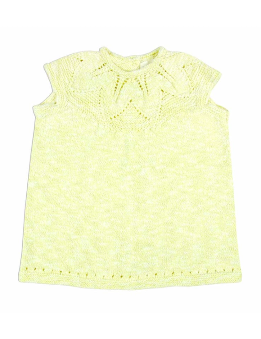 Bonnet à Pompom - Vestido Menina Amarelo