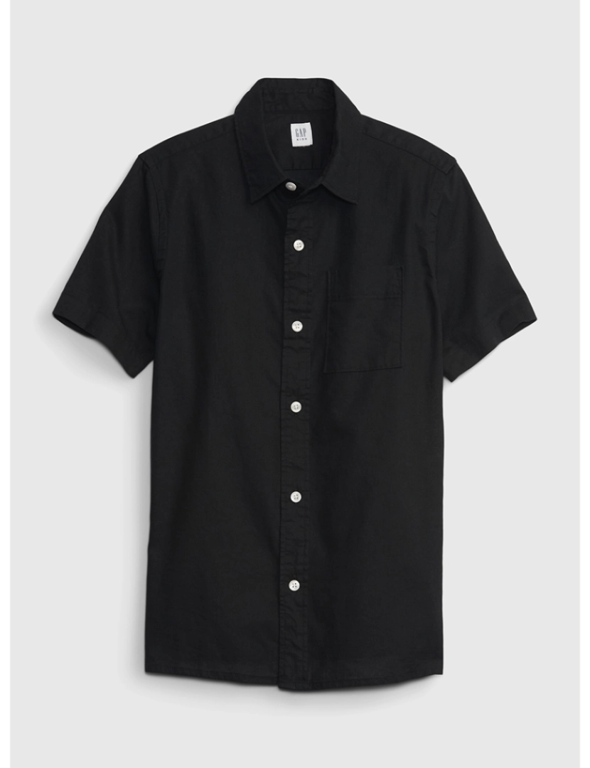 GAP - Camisa Manga Curta Rapaz Preto