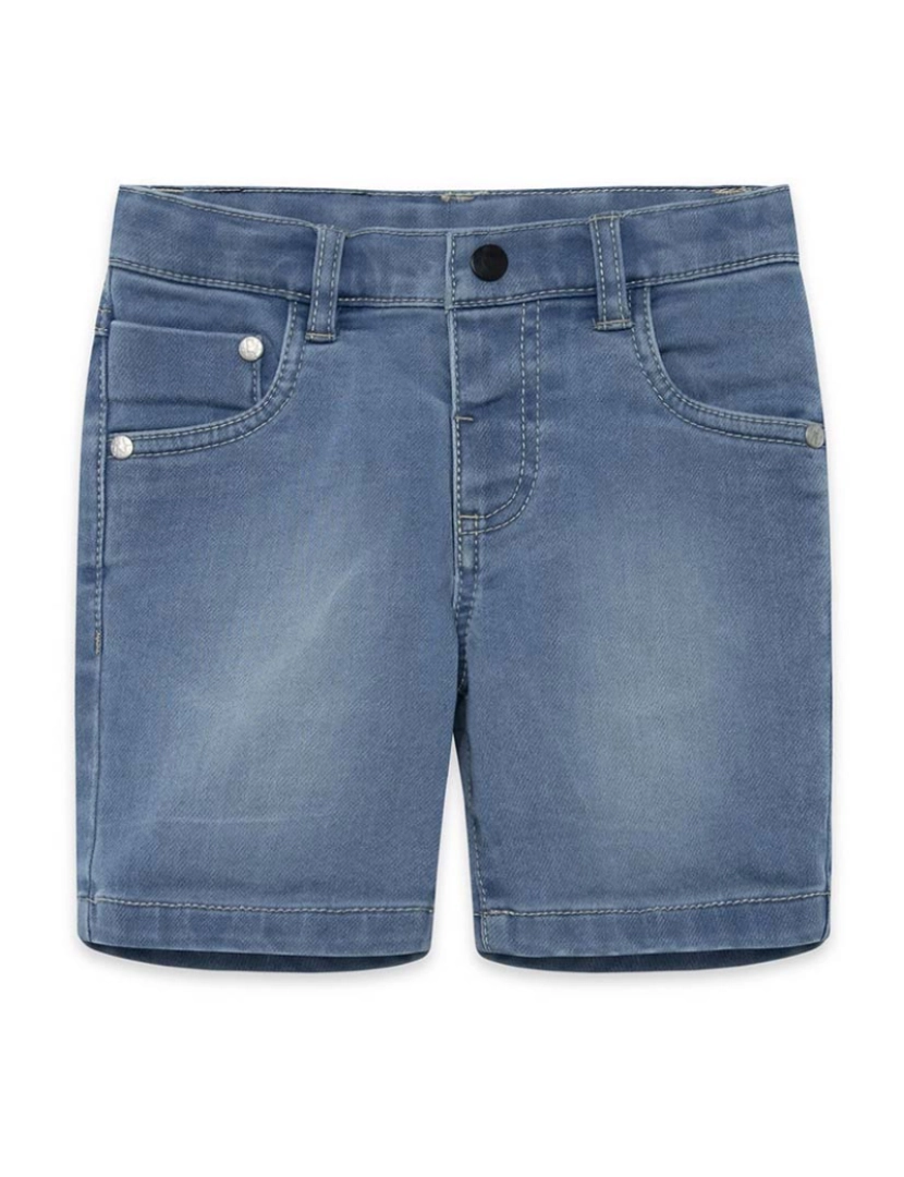 Tuc Tuc - Calções jeans azul claro para menino, cinco bolsos, fecho frontal por botões Basics Bebé