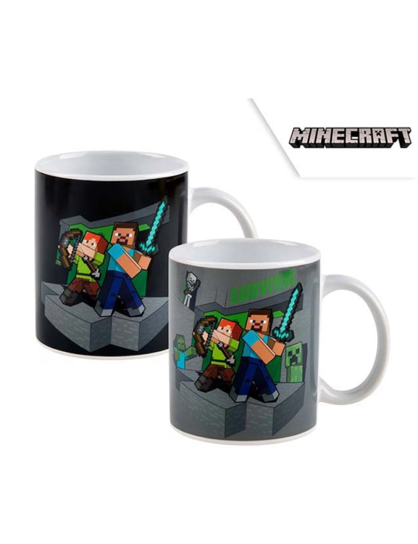 Minecraft - Caneca Muda De Cor De La Tierra Minecraf TU