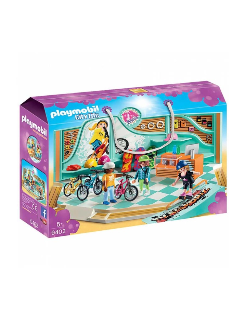 Playmobil - Playmobil City Life Loja de Bicicletas e TU