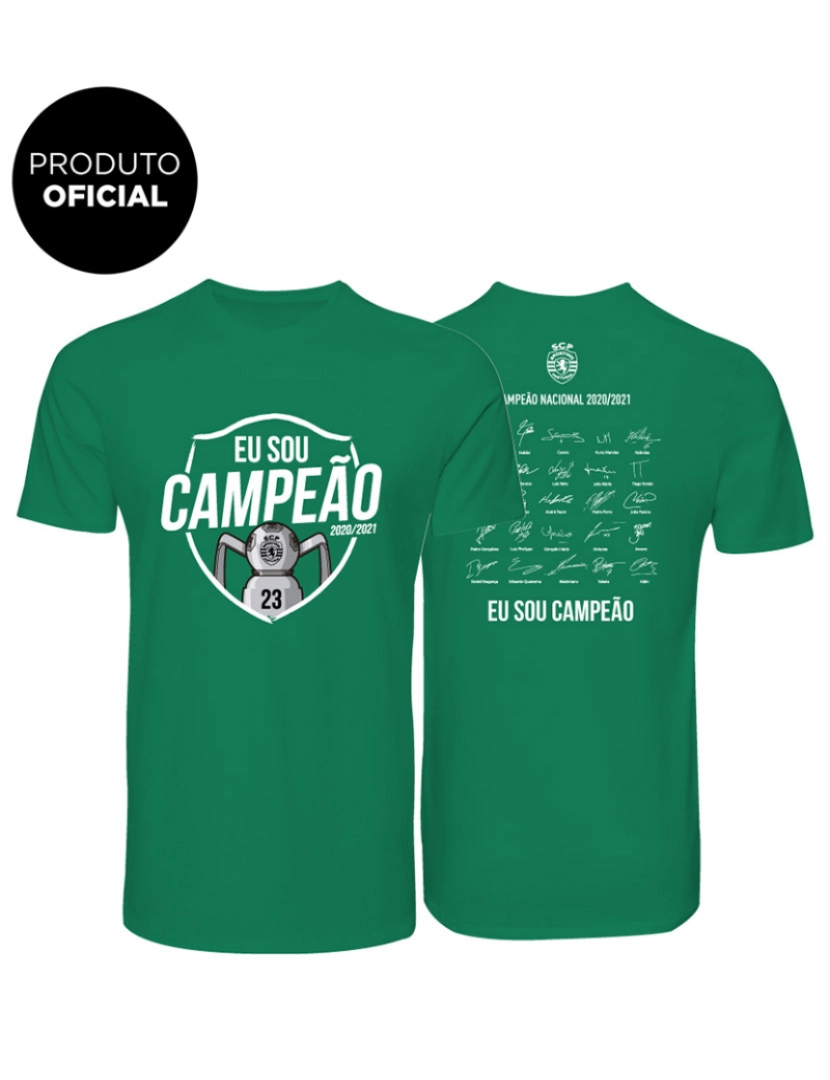 Sporting - T-Shirt Sporting Eu Sou Campeão Verde