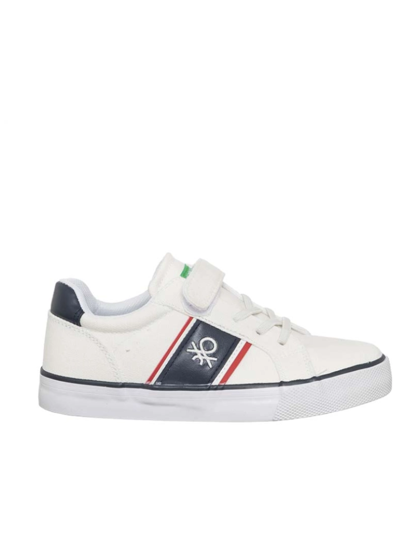 Benetton - Ténis Branco e Azul Navy