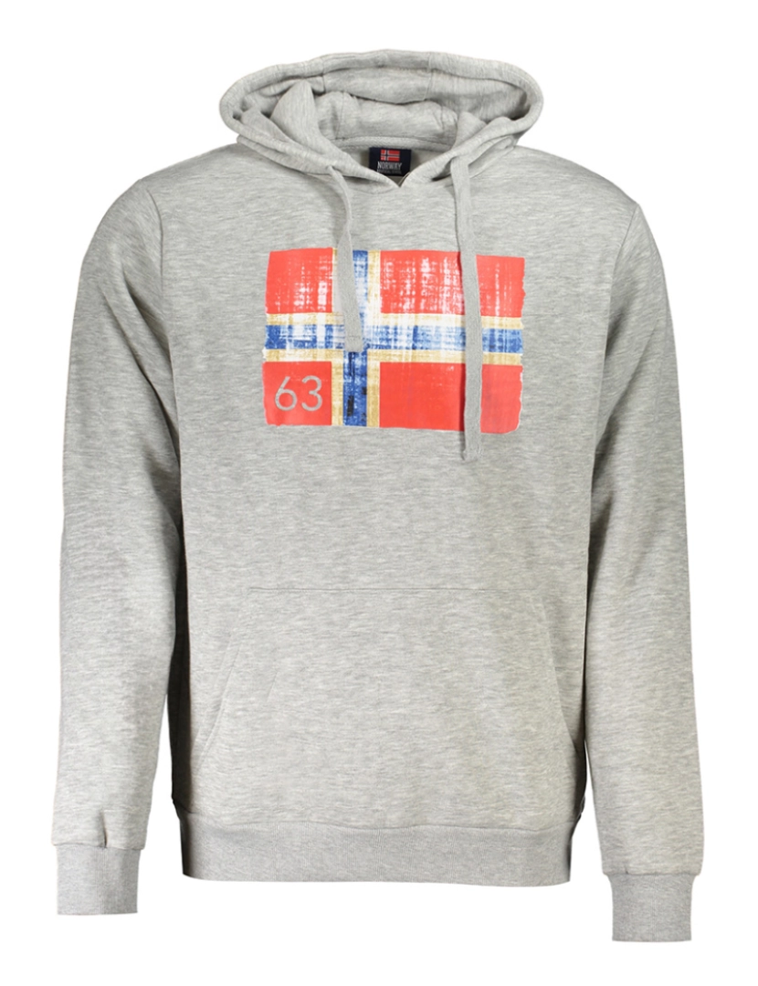 Norway 1963 - Sweatshirt c/ Capuz de Homem Cinza