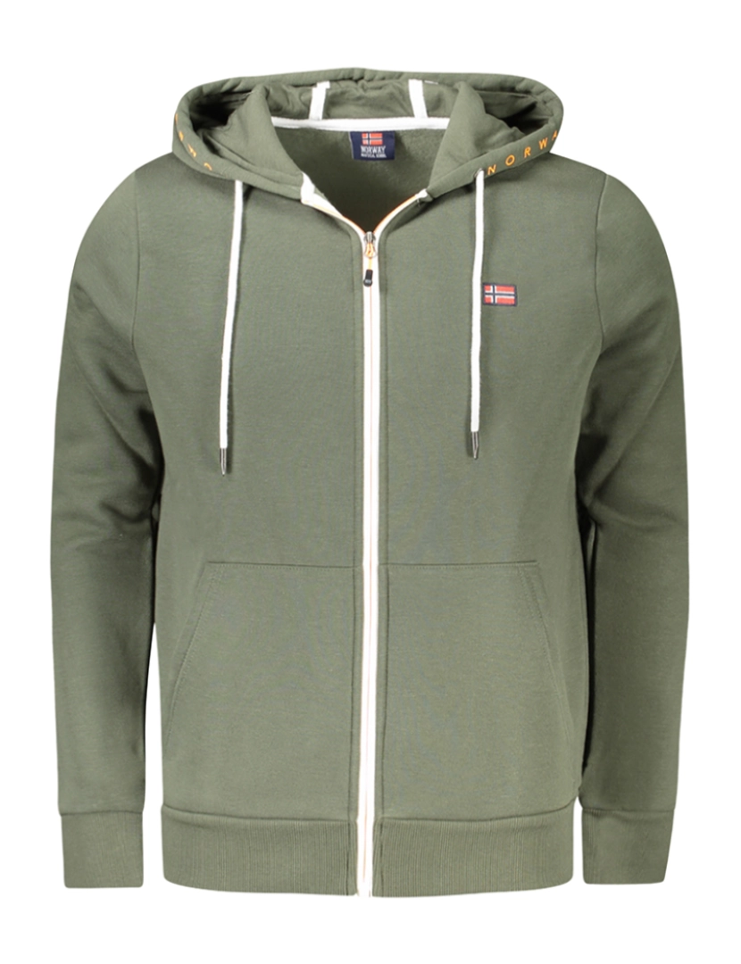 Norway 1963 - sweatshirt zip verde para homem