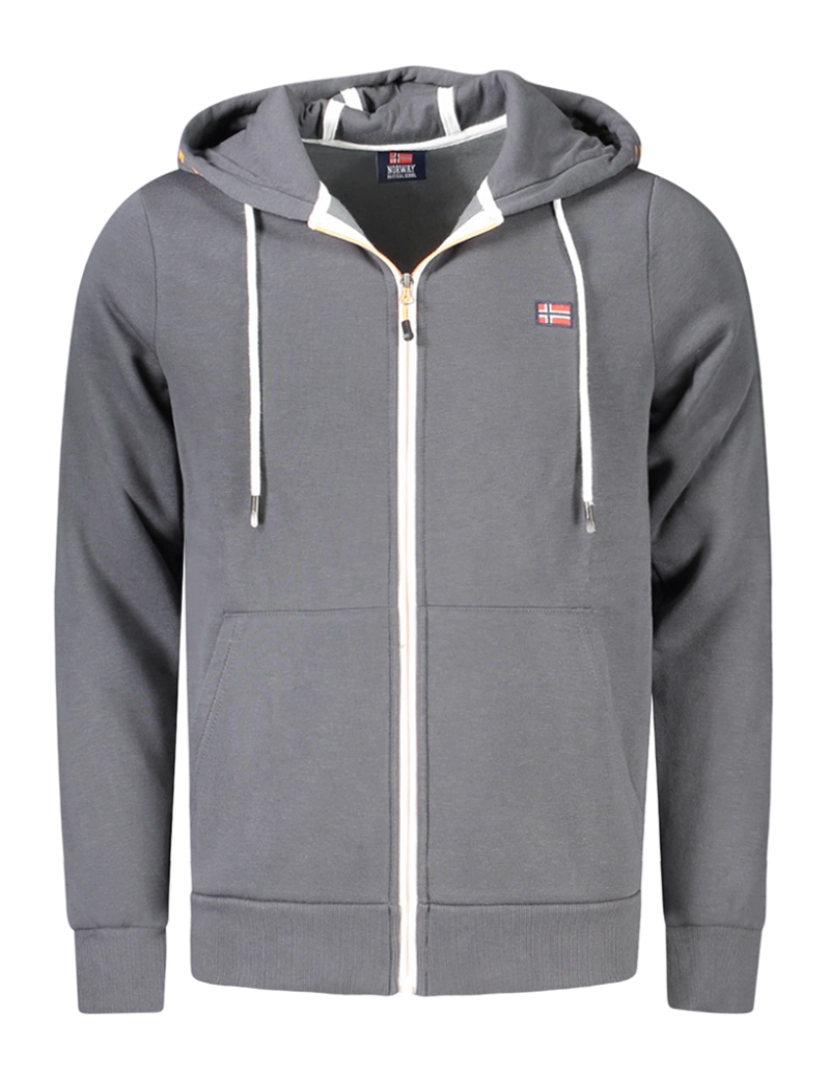 Norway 1963 - sweatshirt zip para homem cinza