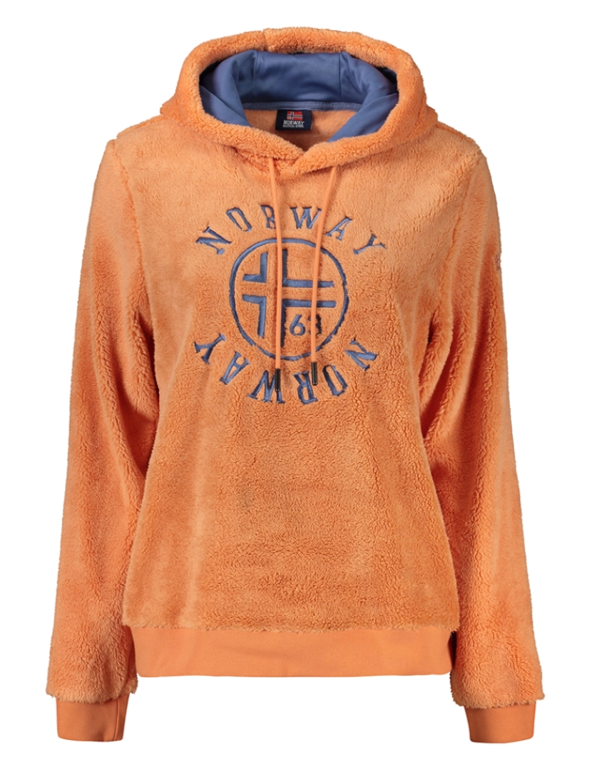 Norway 1963 - sweatshirt feminino sem zip laranja