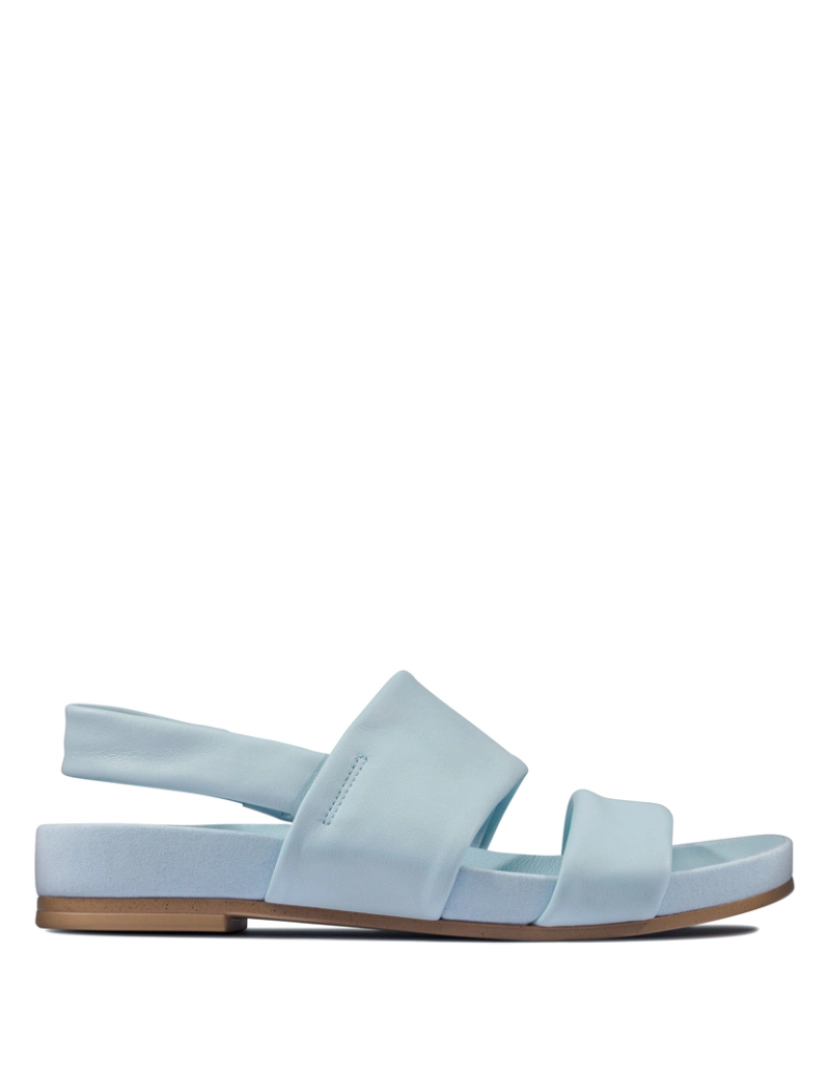 Clarks  - Sandálias Senhora Pure Strap Sky Blue Leather