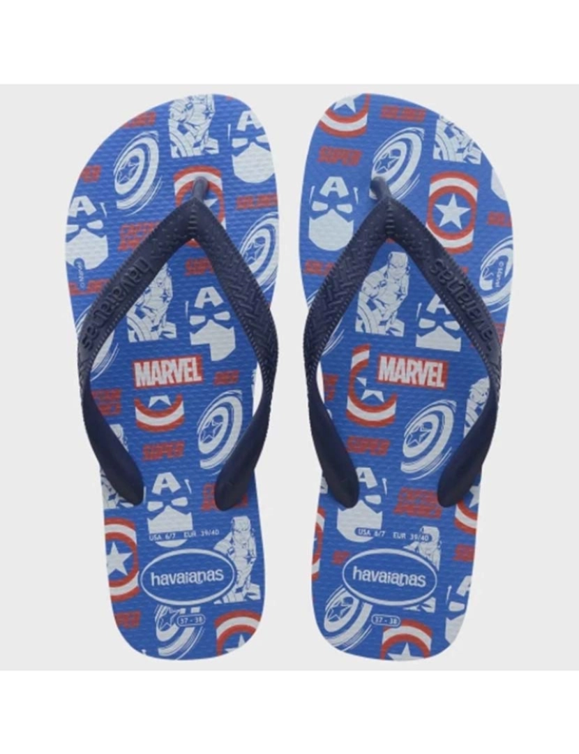 Havaianas - Havaianas Top Marvel Logomania Azul Star