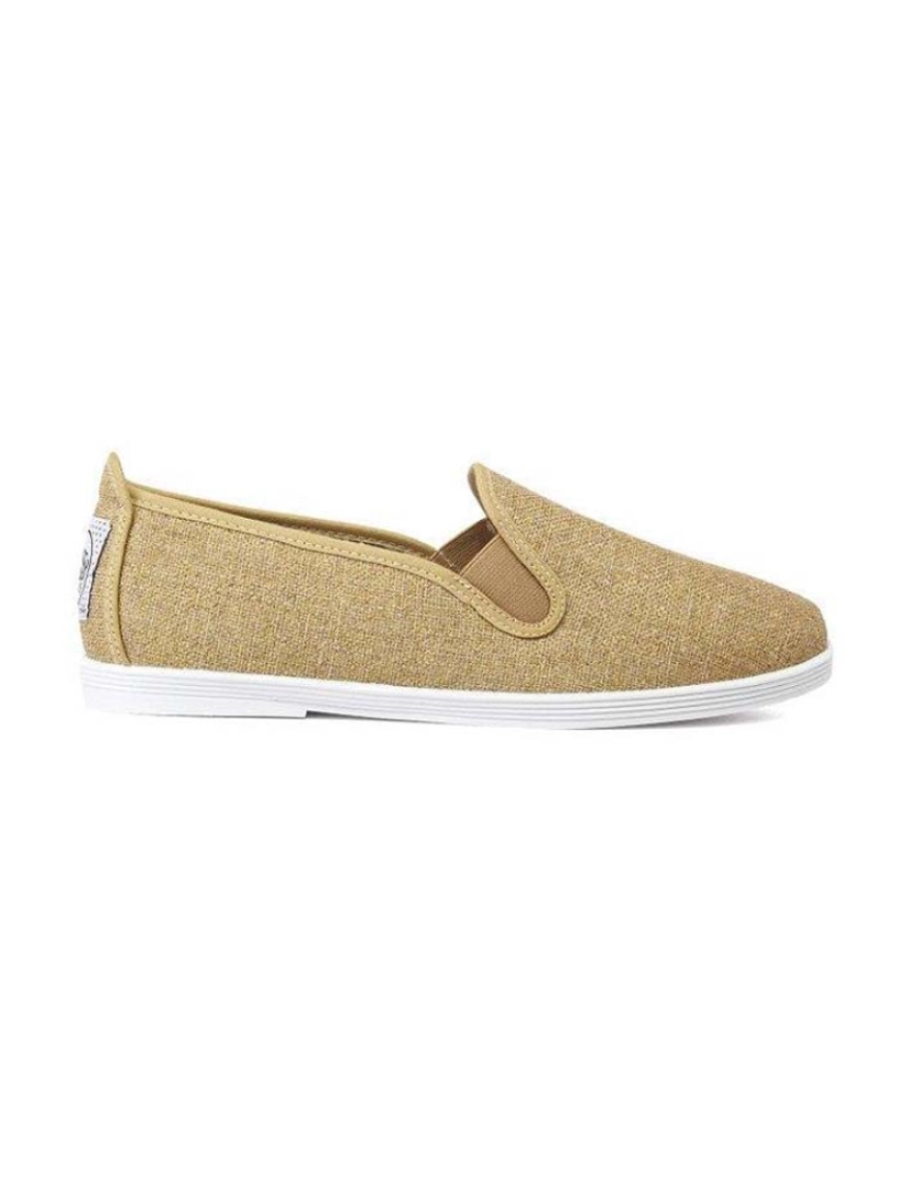 ShoeColours - Slip-On Senhora Special Edition Linho Glitter Bege