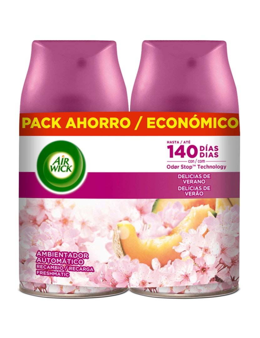 Airwick - Pack 2 Recargas Ambientador Air Wick Delicias Verão