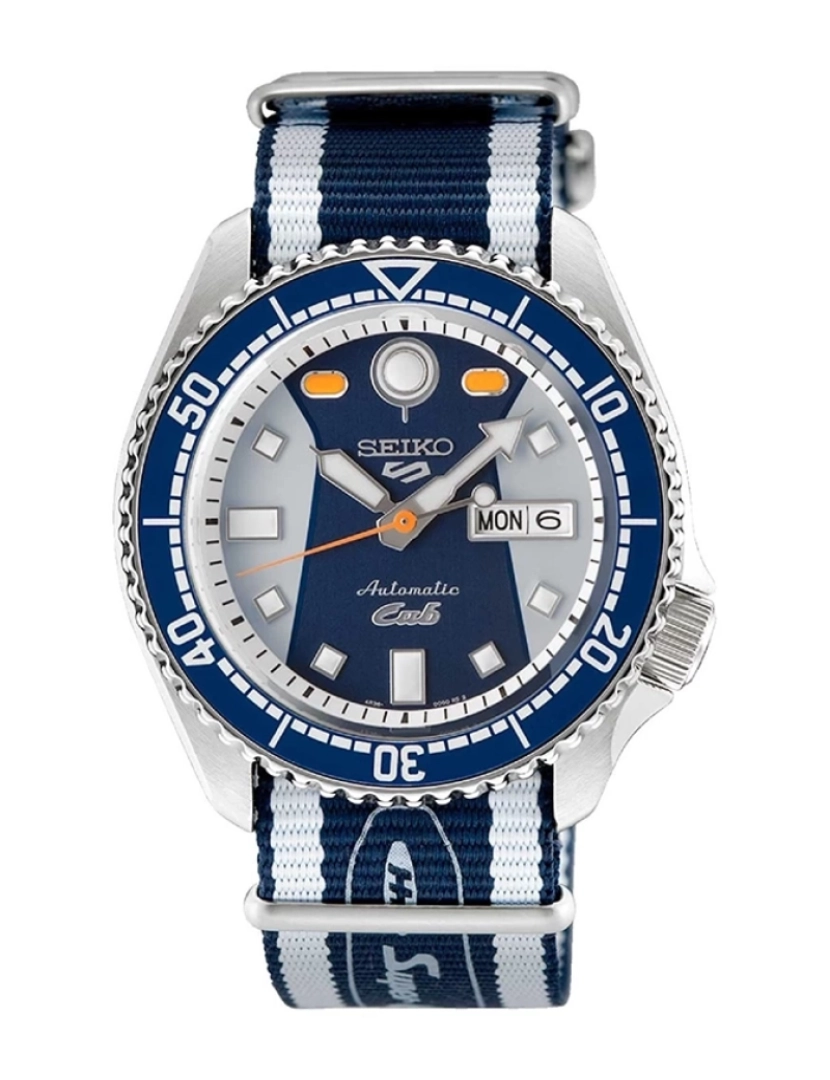 Seiko - Relógio de Homem Prateado e Azul