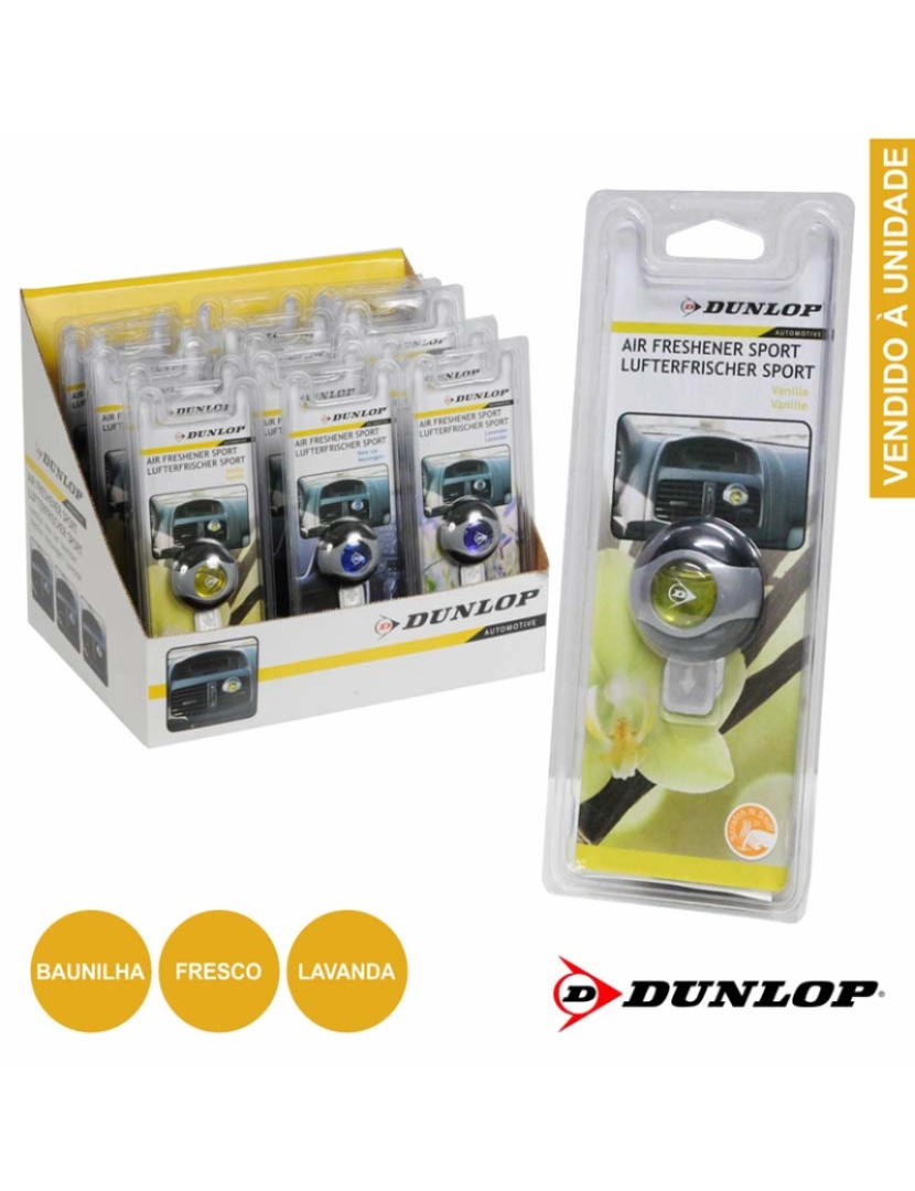 Dunlop - Ambientadores P/ Automóvel Várias Fragrâncias Dunlop        