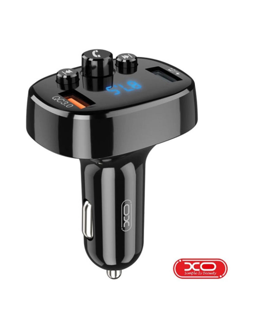 XO - Transmissor FM Bluetooth 2USB F. Isqueiro XO                