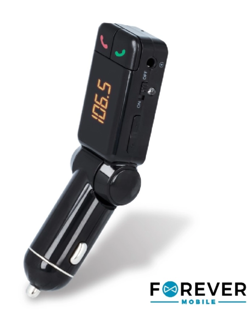 Forever - Transmissor FM Bluetooth V3.0 2USB  F. Isqueiro FOREVER     