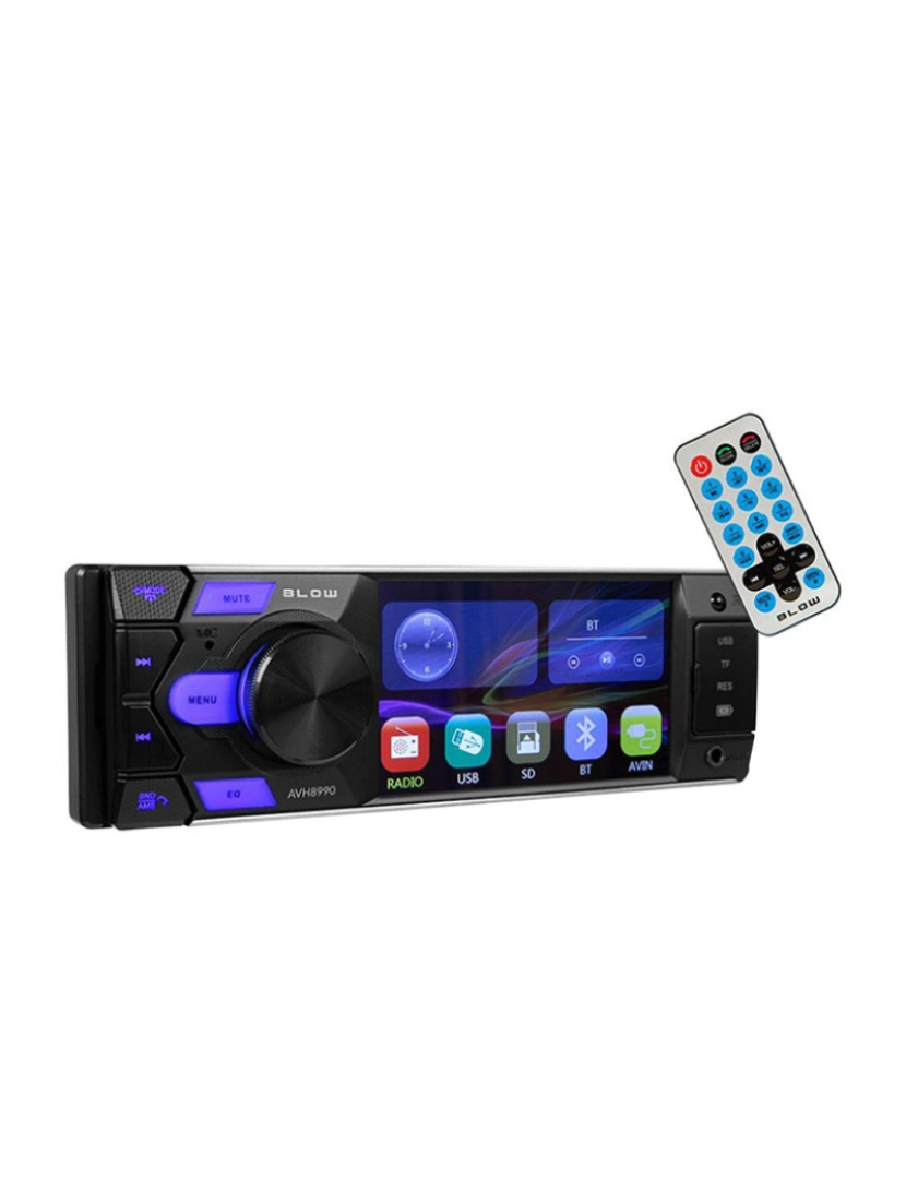 Blow - Auto-Rádio  4 FM Mp3 60Wx4 C/ BT/RDS/MP5/USB/Comando       