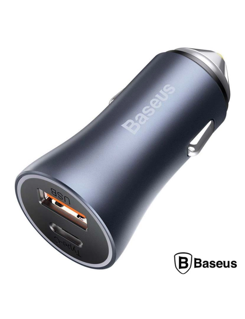 Baseus - Adaptador Isqueiro USB-A PD 3.0 / USB-C 40W BASEUS          