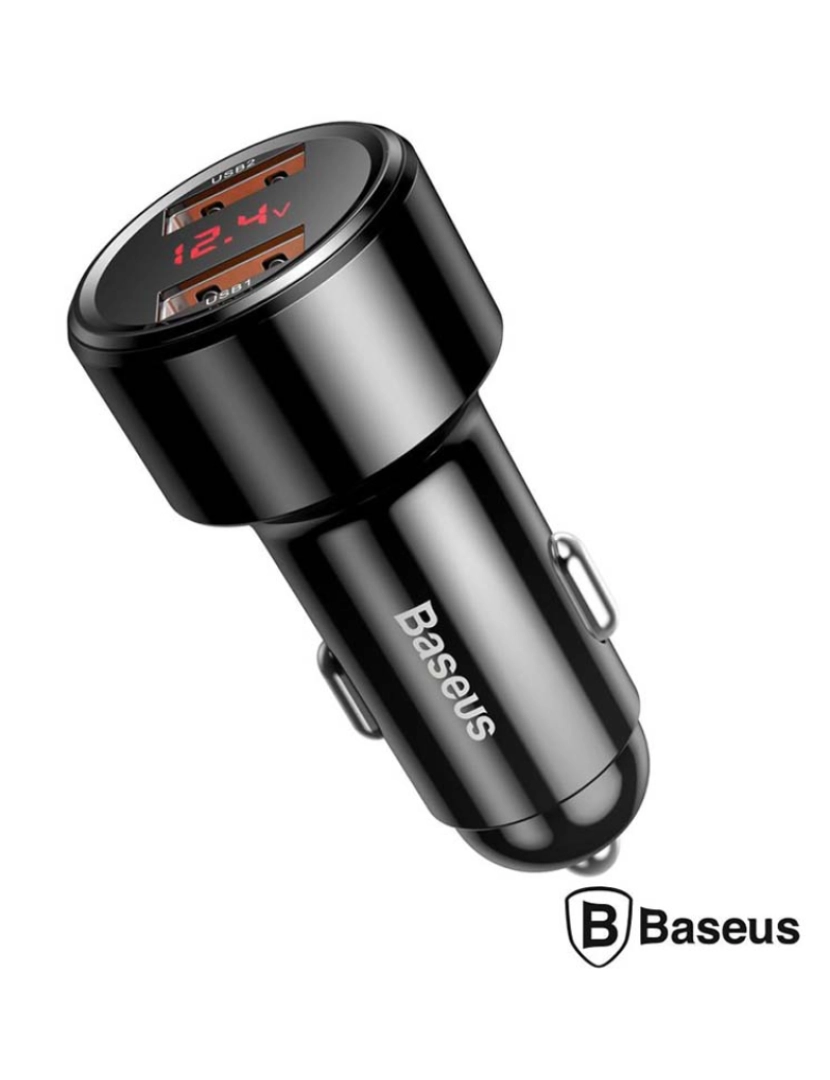 Baseus - Adaptador Isqueiro PPS 2xUSB-A QC3.0 45W 6A Magic BASEUS    