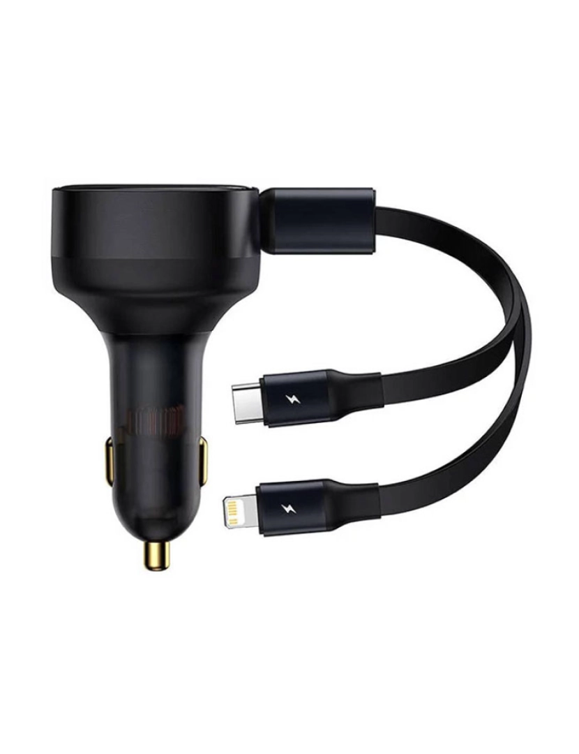 Baseus - Adaptador Isqueiro 12V/24V 30W 1xUSB-C 1xLightning BASEUS   