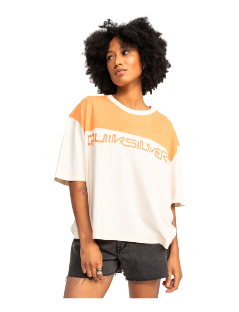 Quiksilver - T-Shirt de Mulher Laranja