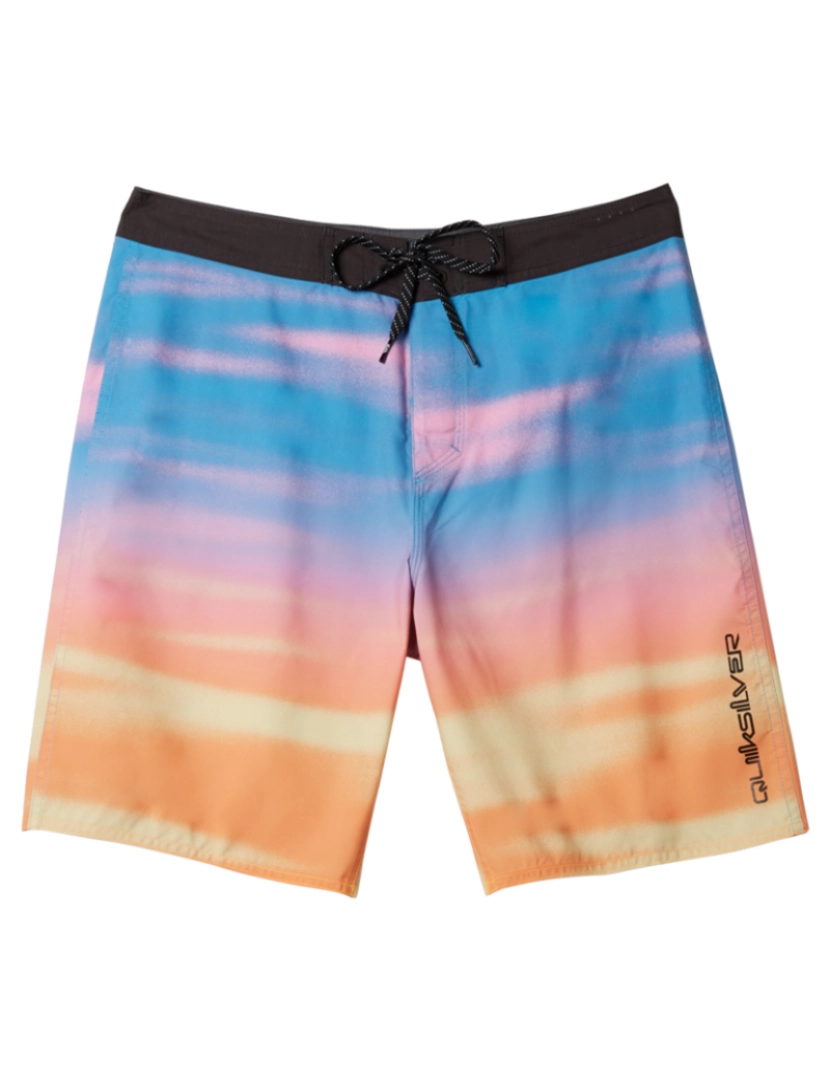 Quiksilver - Calções de Banho de Homem Azul e Laranja