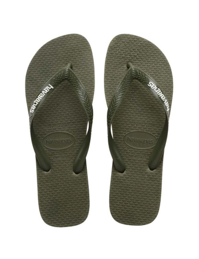 Havaianas - Havaianas Logo Filete Homem Musgo e Branco