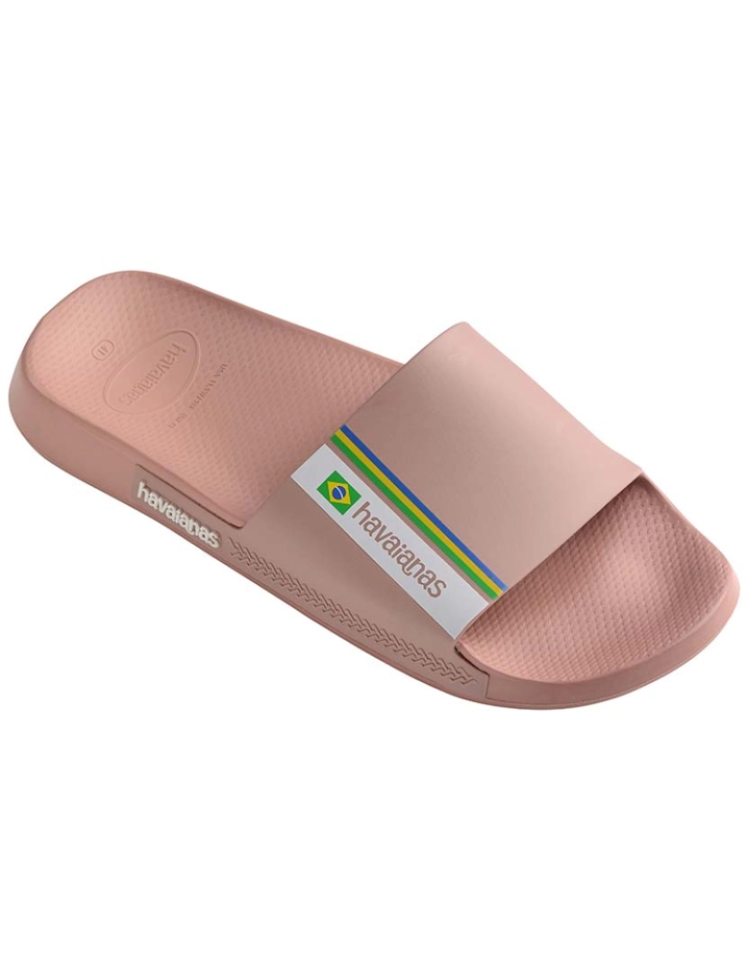 Havaianas - Havaianas Unisexo  Slide Brasil Rosa Crocus