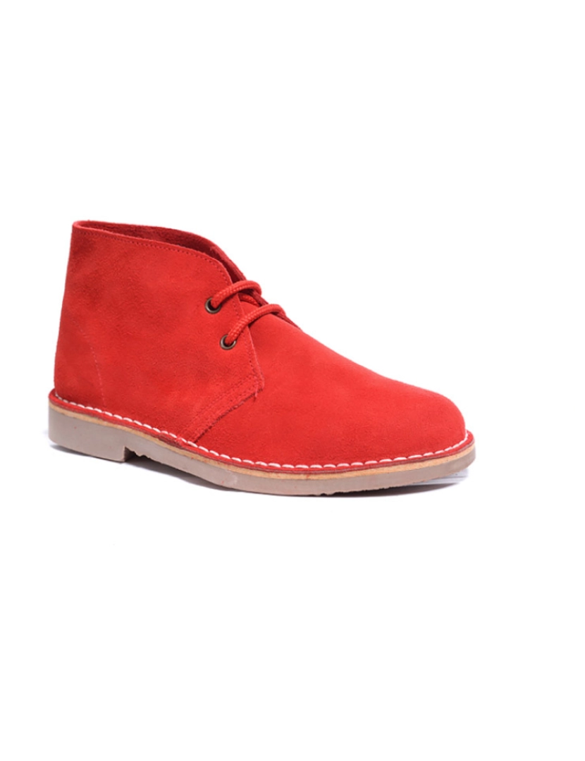 ShoeColours - Botas Safari Kids Atacadores Vermelho