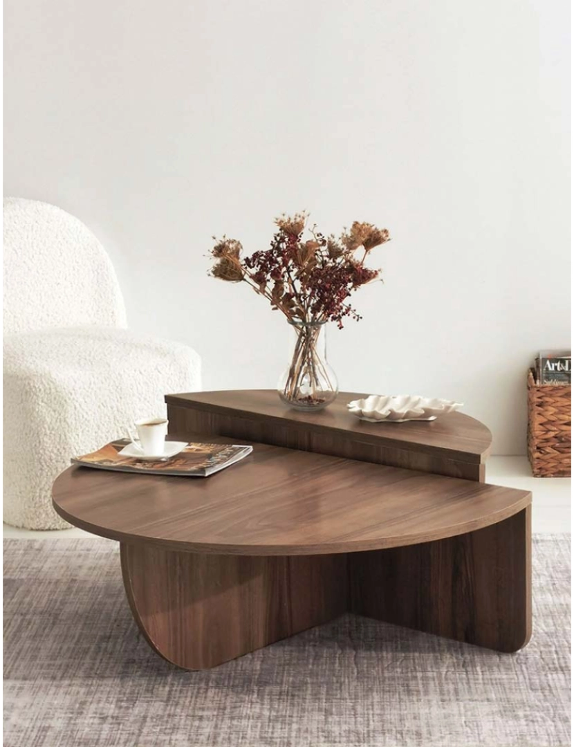 ASR - Mesa de Centro Podium Walnut