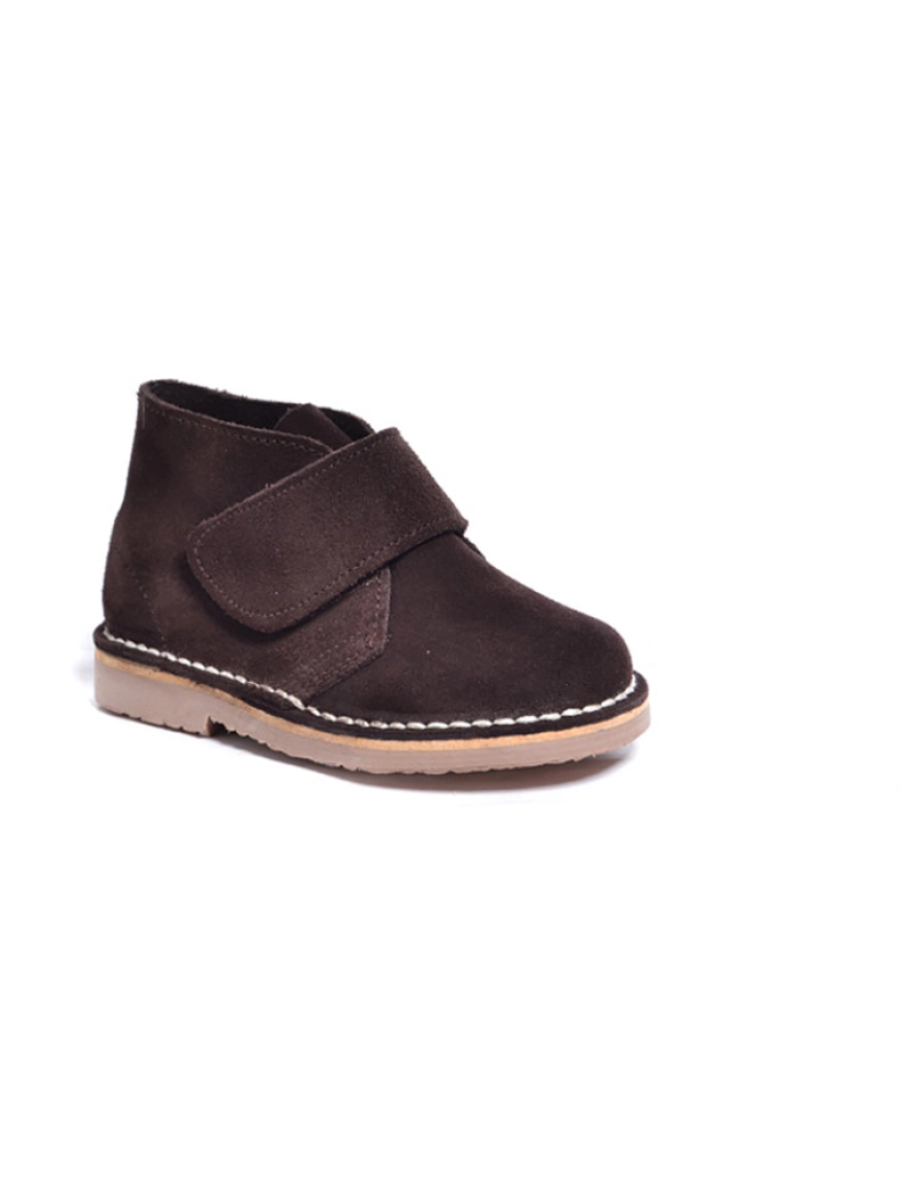 ShoeColours - Botas Safari Kids Velcro Castanho