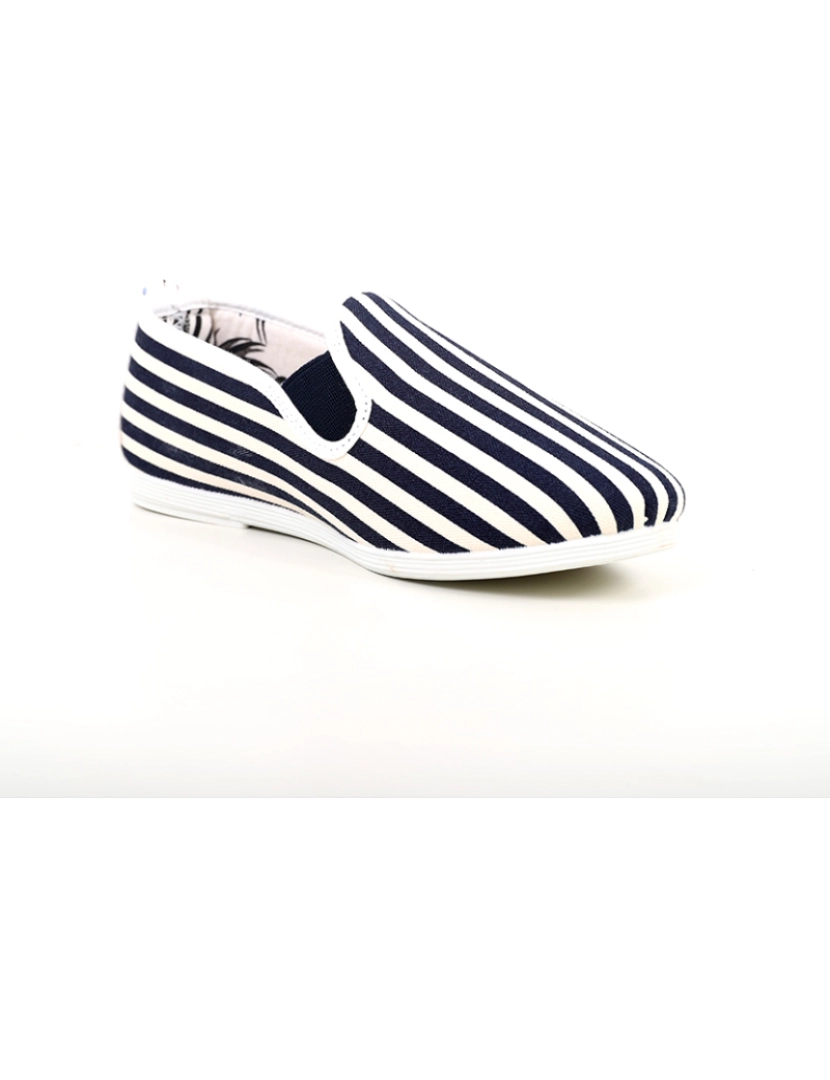 ShoeColours - Slip-on Flossy Criança Print Xadrez Marinho