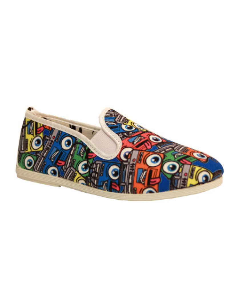 ShoeColours - Slip-on Flossy Criança Print Xadrez Marinho