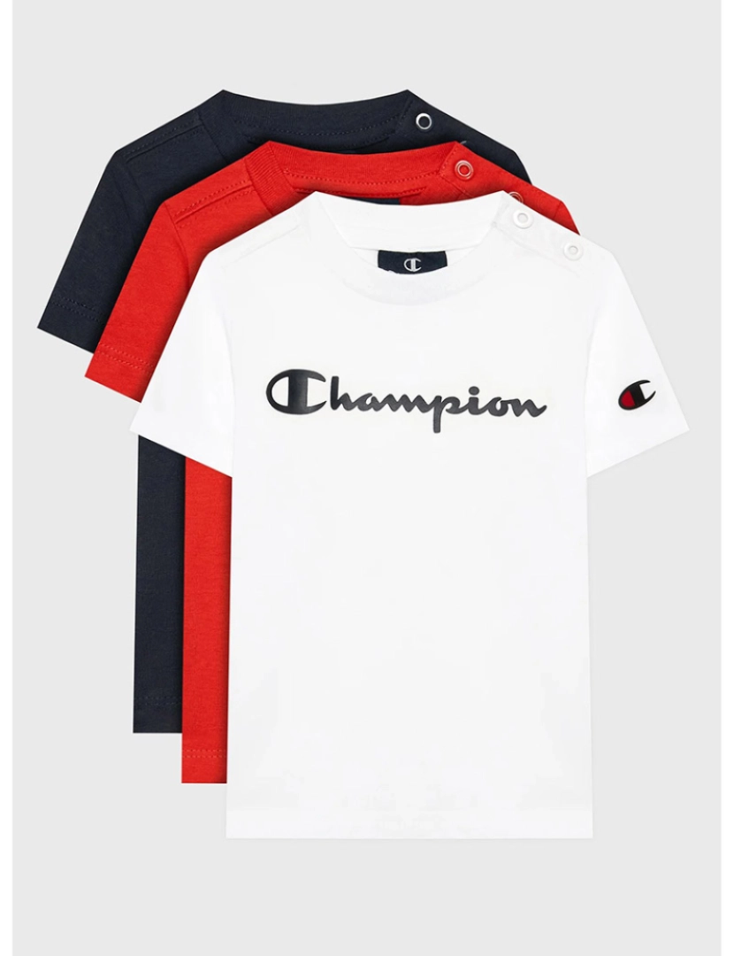 Champion - Pack 3 T--Shirts de Rapaz