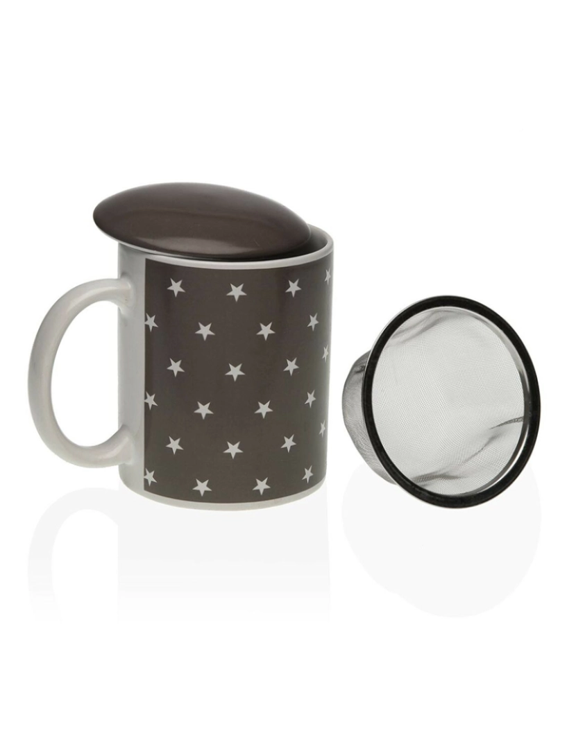 Versa - Chávena com Filtro para Infusões Versa Estrelas Porcelana Aço