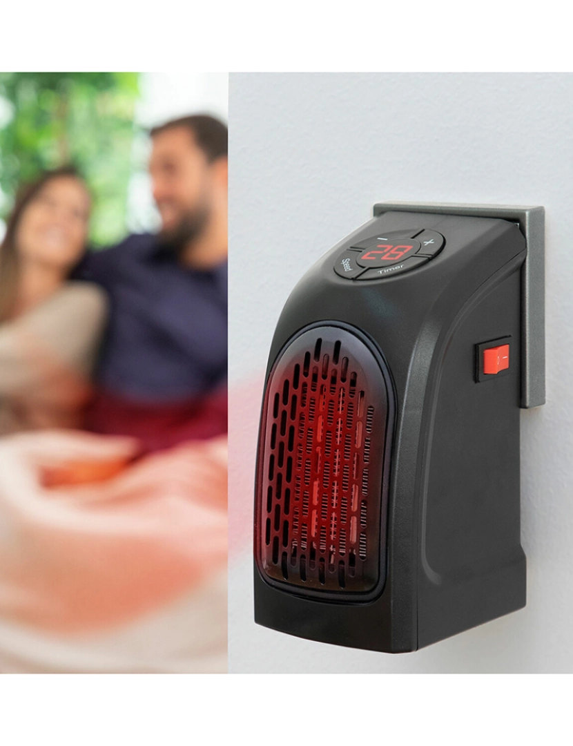 Innovagoods - Mini Aquecedor com Ficha Portátil Heatpod InnovaGoods 400 W