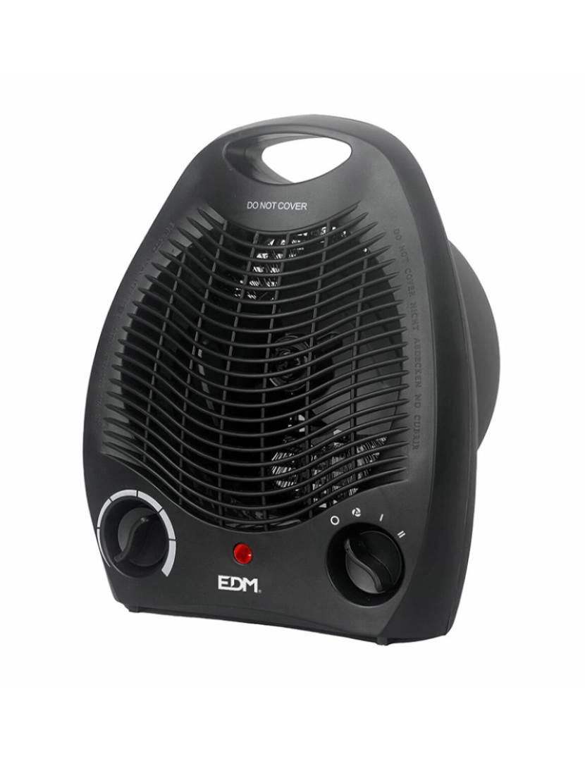 Edm - Mini-Aquecedor Elétrico Portátil EDM 07220 Preto 1000 - 2000 W