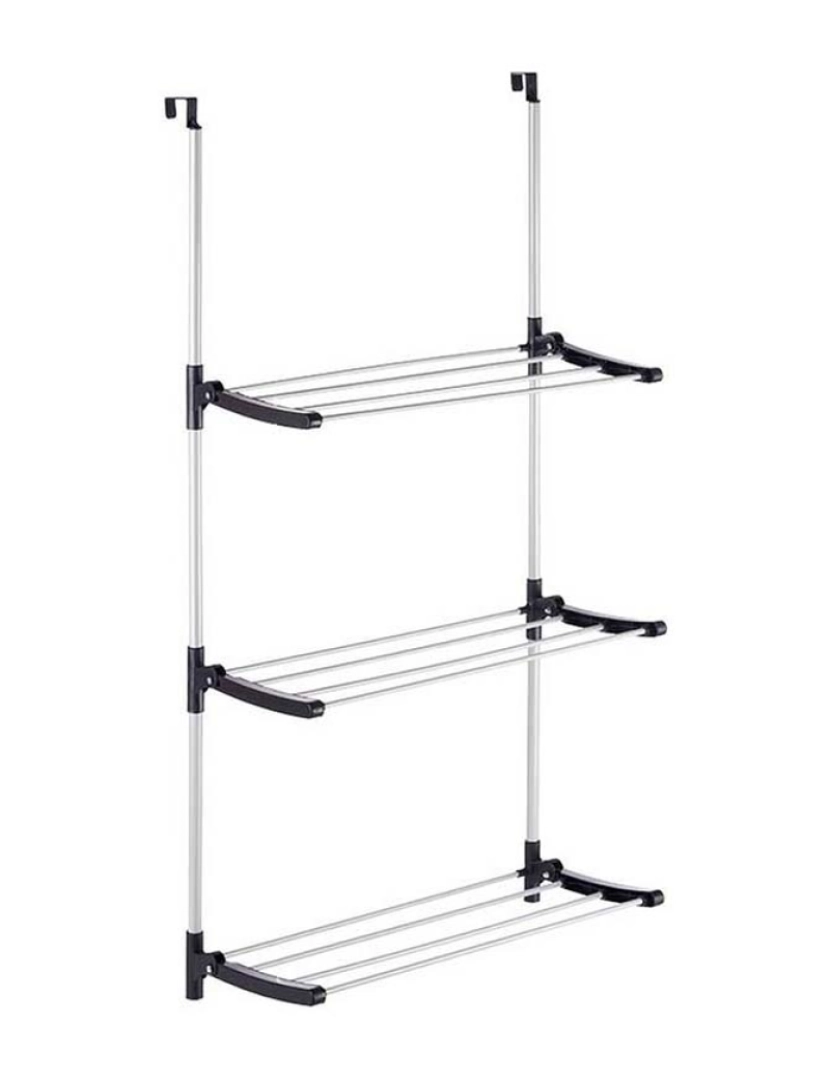 BB - Estendal de Roupa Dobrável Para pendurar Metal Plástico (65,5 x 29 x 129 cm)