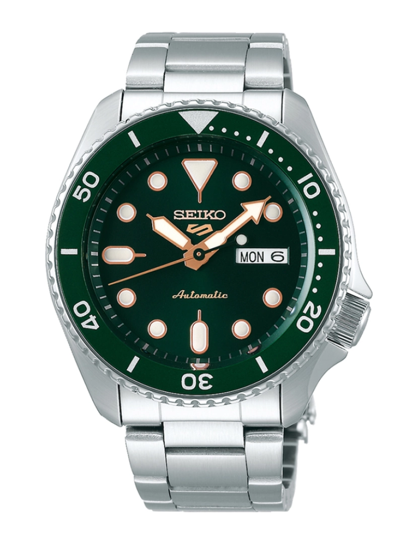 Seiko - Relógio de Homem Prateado e Verde