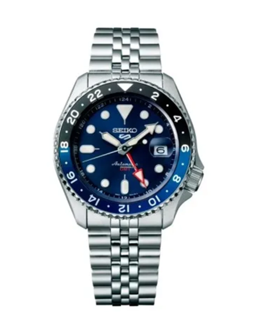 Seiko - Relógio de Homem Prateado e Azul