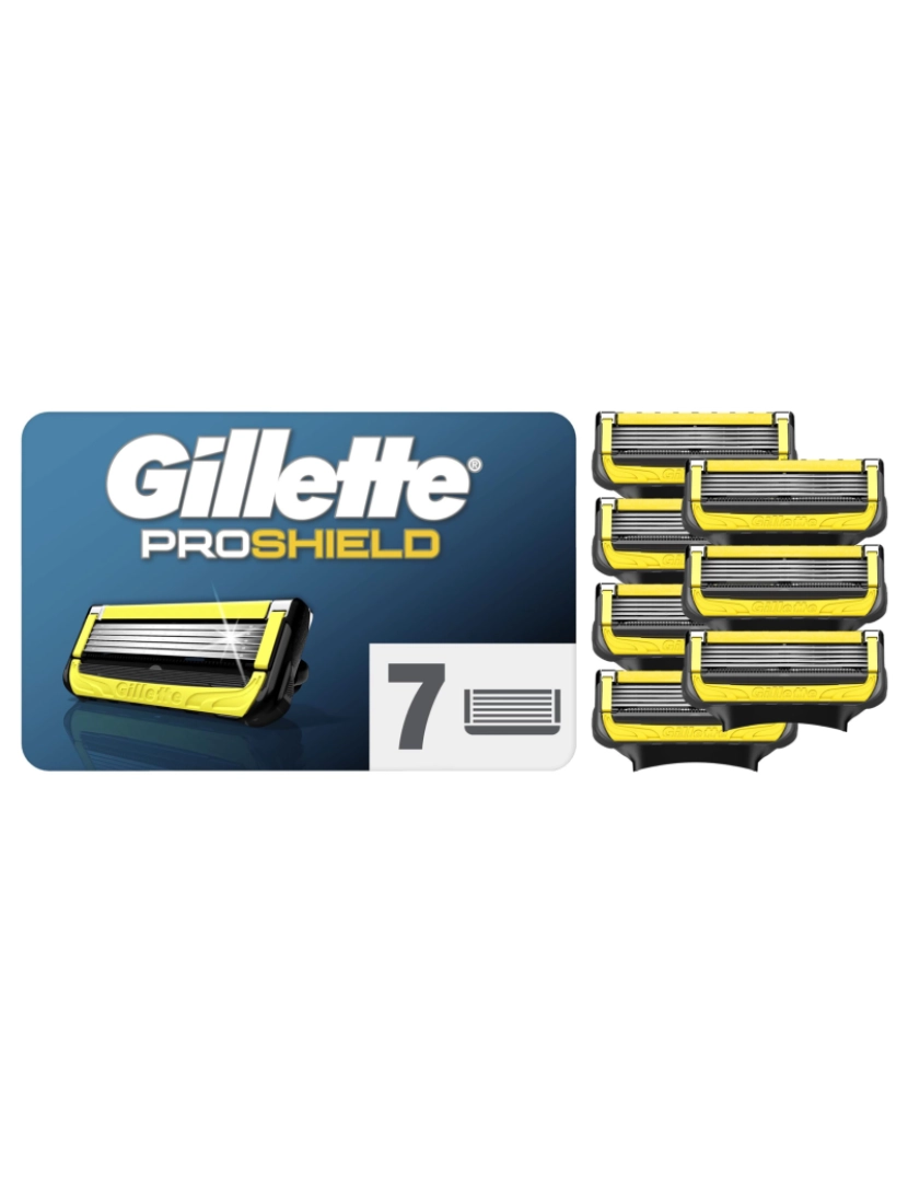 Gillette - Lâminas Máquina Barbear ProShield 7Uds