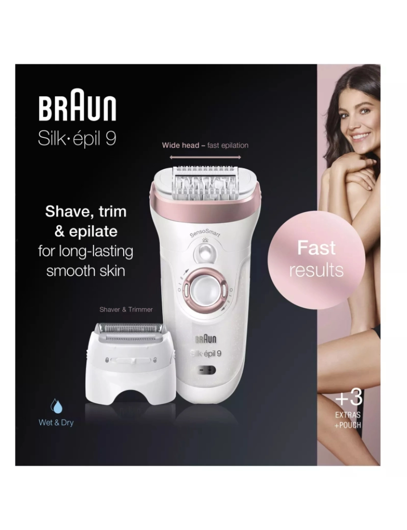 Braun - Depiladora Silk Epil Sensosmart S9 9720 