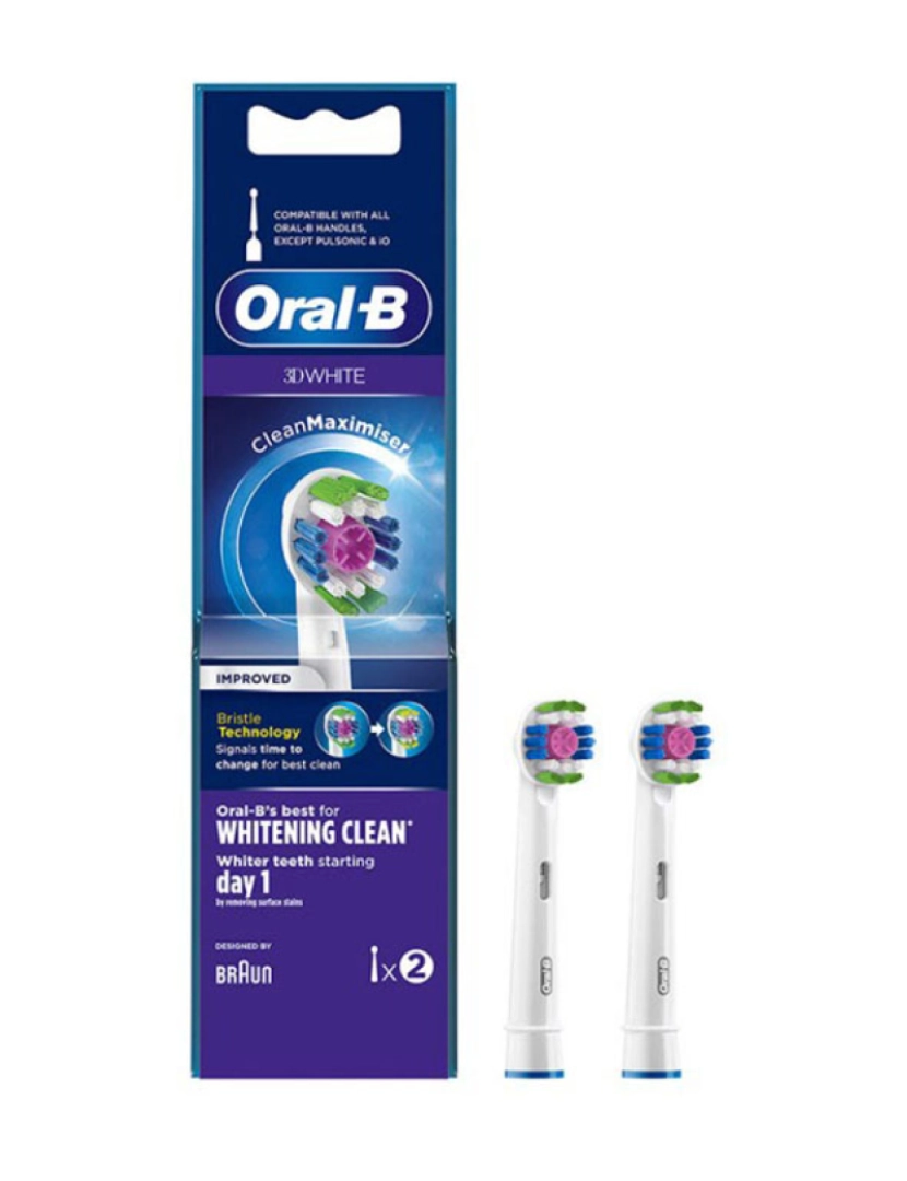 Oral-B - 3D White Whitening Clean Heads 2 unids