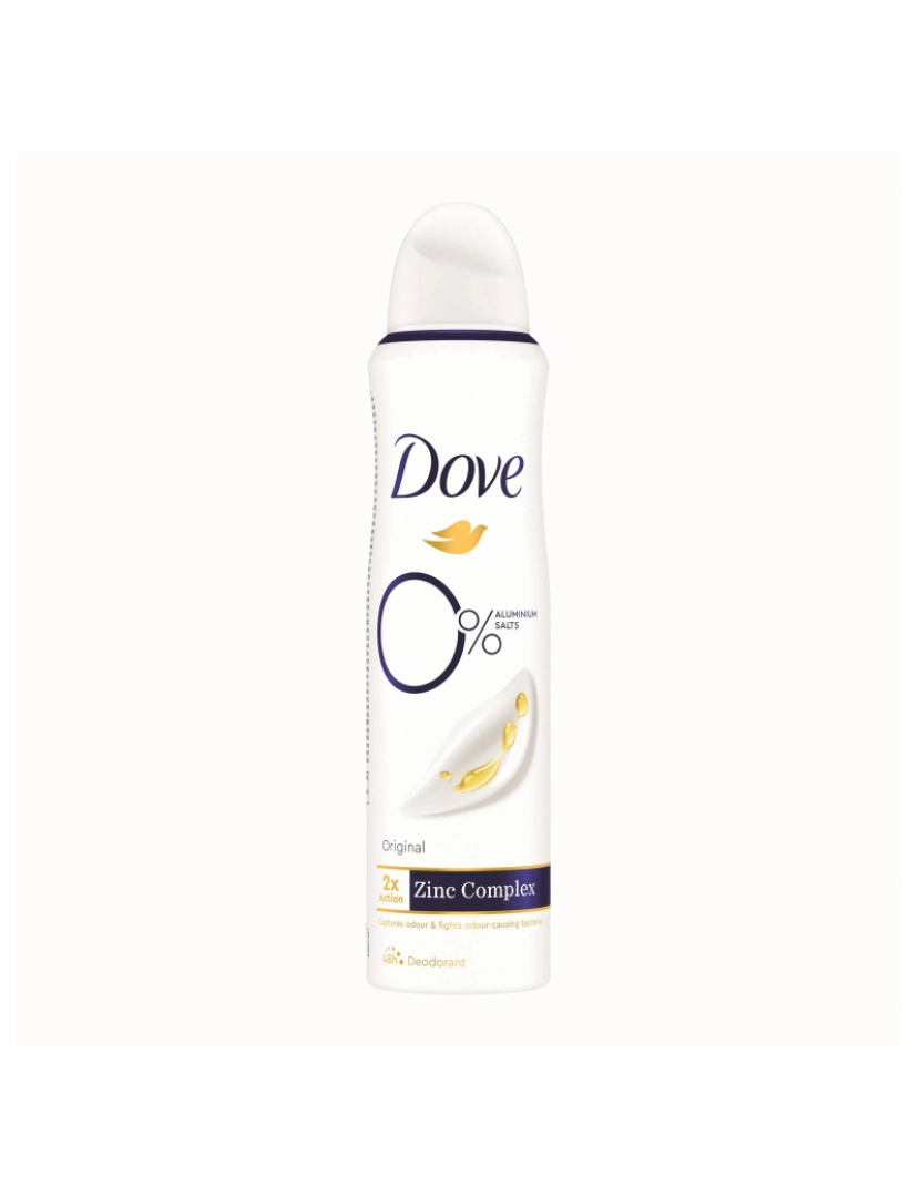 Dove - Desodorizante Spray Original 0% Aluminio Dove 150ml