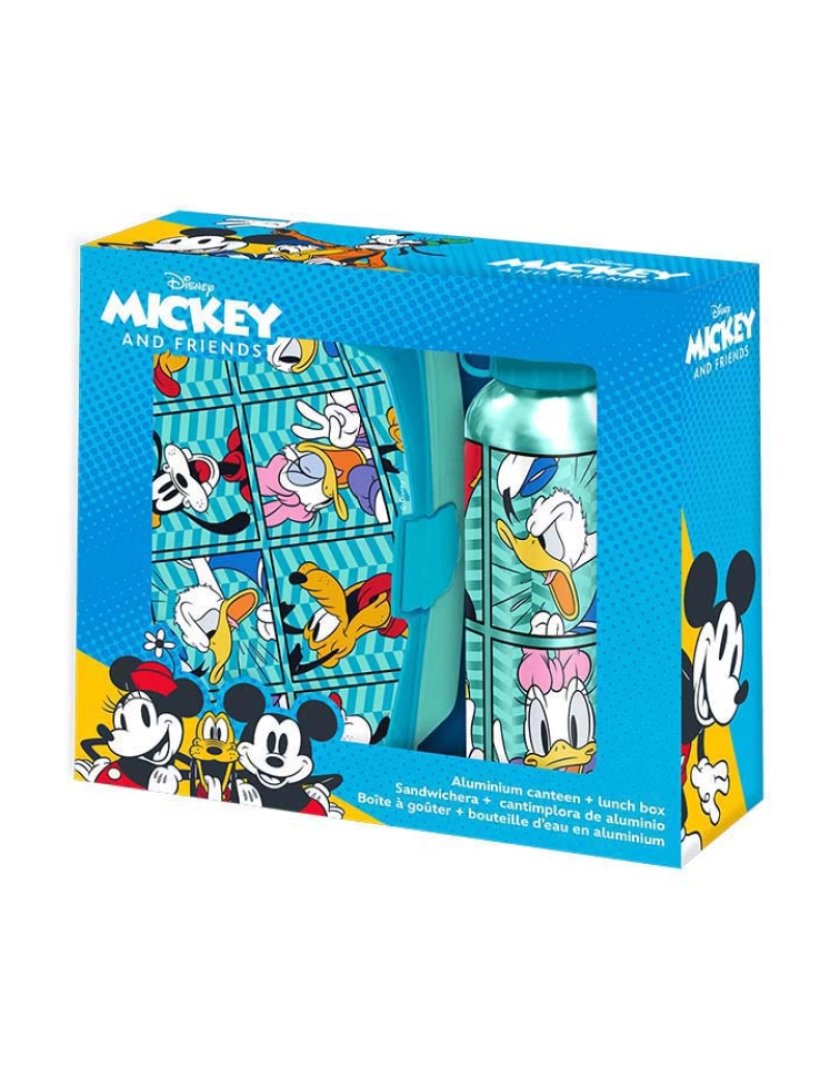 Mickey - Conjunto Sandwicheira + Cantil De Alumin