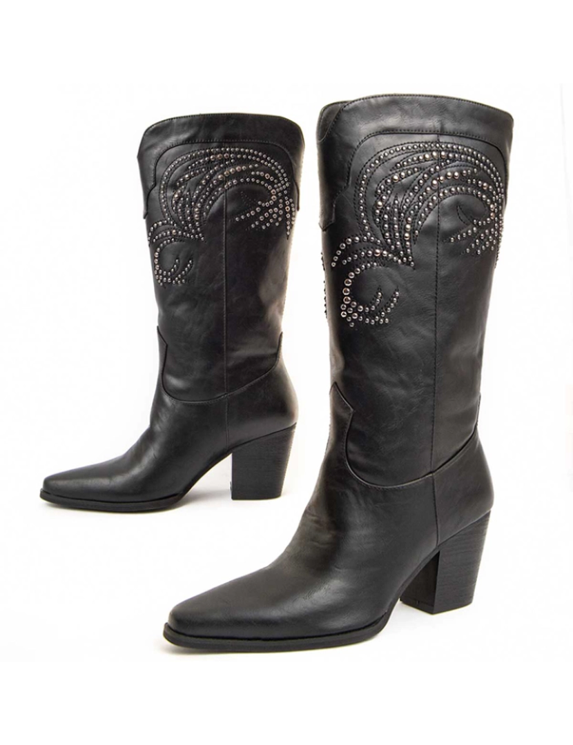 Montevita - Botas de Salto Senhora Preto