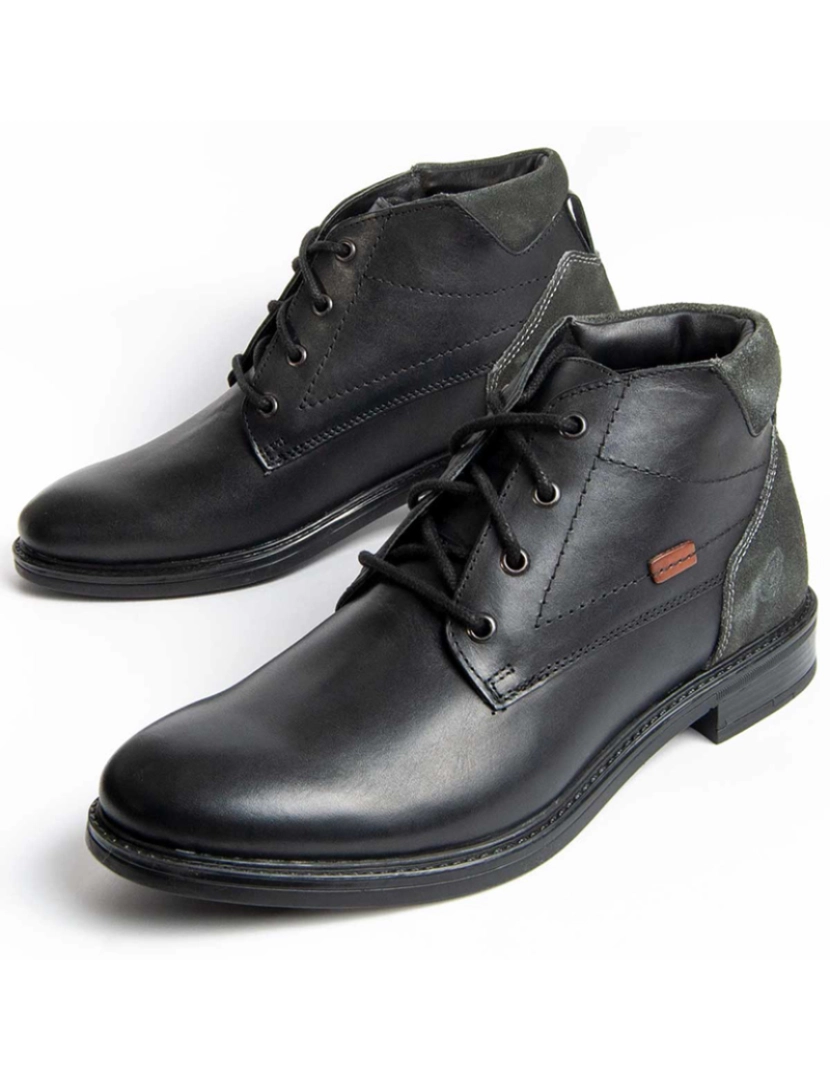 Purapiel  - Botas Homem Preto